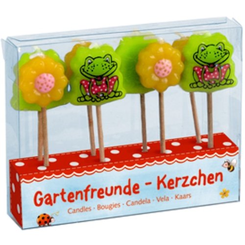 Die Spiegelburg 10377 Gartenfreunde-Kerzchen Garden Kids (8 Stück Sortiert) von Die Spiegelburg