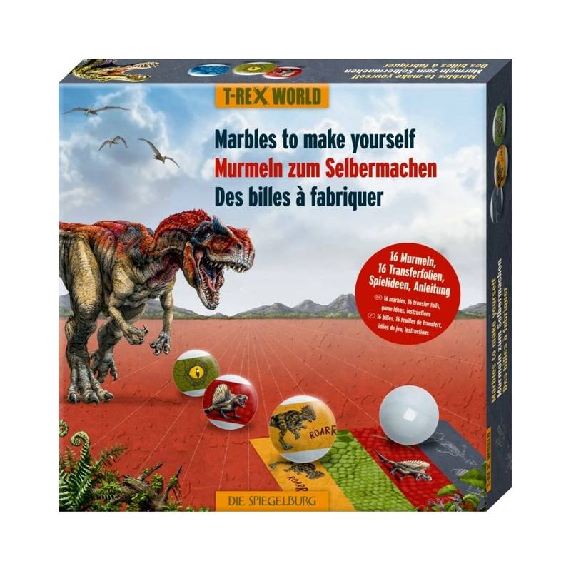 Kreativ-Set Murmeln Selbermachen - T-Rex World von Die Spiegelburg