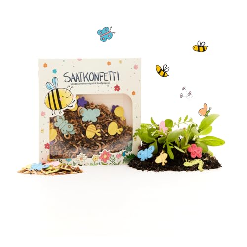 10 x Saatgutkonfetti von "Die Stadtgärtner" | Natürliches Konfetti aus Saatpaierformen & Saatgut | 100% ökologisch abbaubar | Ideal als Geschenk für Kinder oder als Mitgebsel zum Kindergeburtstag 10 x Saatgutkonfetti von "Die Stadtgärtner" | Natürliches Konfetti aus Saatpaierformen & Saatgut | 100% ökologisch abbaubar | Ideal als Geschenk für Kinder oder als Mitgebsel zum Kindergeburtstag von Die Stadtgärtner