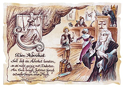 Die Staffelei Geschenk Advokat/Witziges Gedicht mit liebevoller Zeichnung auf hochwertigem Papier/besondere Geschenkidee für die Rechtsanwälte Die Staffelei Geschenk Advokat/Witziges Gedicht mit liebevoller Zeichnung auf hochwertigem Papier/besondere Geschenkidee für die Rechtsanwälte von Die Staffelei