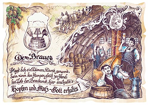 Die Staffelei Geschenk Brauer/Witziges Gedicht mit liebevoller Zeichnung auf hochwertigem Papier/besondere Geschenkidee für den Brauer Die Staffelei Geschenk Brauer/Witziges Gedicht mit liebevoller Zeichnung auf hochwertigem Papier/besondere Geschenkidee für den Brauer von Die Staffelei