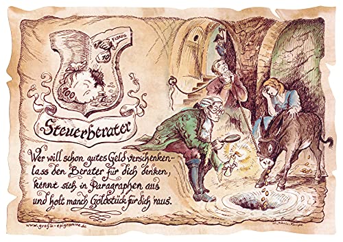 Die Staffelei Geschenk Steuerberater/Witziges Gedicht mit liebevoller Zeichnung auf hochwertigem Papier/besondere Geschenkidee für den Steuerberater Die Staffelei Geschenk Steuerberater/Witziges Gedicht mit liebevoller Zeichnung auf hochwertigem Papier/besondere Geschenkidee für den Steuerberater von Die Staffelei