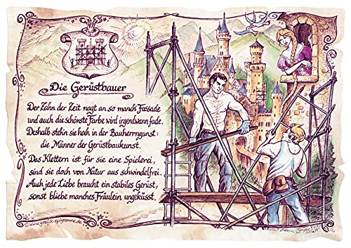 Die Staffelei Geschenk Gerüstbauer/Witziges Gedicht mit liebevoller Zeichnung auf hochwertigem Papier/besondere Geschenkidee für den Gerüstbauer Die Staffelei Geschenk Gerüstbauer/Witziges Gedicht mit liebevoller Zeichnung auf hochwertigem Papier/besondere Geschenkidee für den Gerüstbauer von Die Staffelei