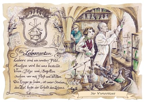 Die Staffelei Geschenk Labor/Witziges Gedicht mit liebevoller Zeichnung auf hochwertigem Papier/besondere Geschenkidee für den Laboranten Die Staffelei Geschenk Labor/Witziges Gedicht mit liebevoller Zeichnung auf hochwertigem Papier/besondere Geschenkidee für den Laboranten von Die Staffelei