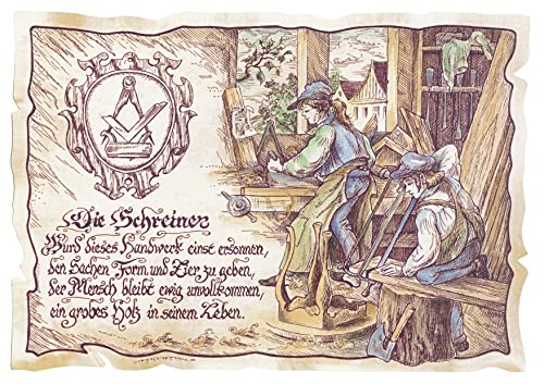 Die Staffelei Geschenk Schreiner/Witziges Gedicht mit liebevoller Zeichnung auf hochwertigem Papier/besondere Geschenkidee für den Schreiner Die Staffelei Geschenk Schreiner/Witziges Gedicht mit liebevoller Zeichnung auf hochwertigem Papier/besondere Geschenkidee für den Schreiner von Die Staffelei
