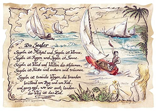 Die Staffelei Geschenk Segler/Witziges Gedicht mit liebevoller Zeichnung auf hochwertigem Papier/besondere Geschenkidee für den Segler Die Staffelei Geschenk Segler/Witziges Gedicht mit liebevoller Zeichnung auf hochwertigem Papier/besondere Geschenkidee für den Segler von Die Staffelei