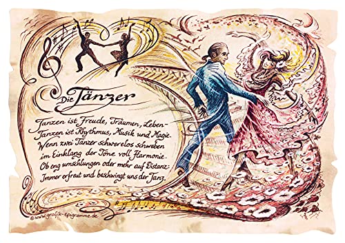 Die Staffelei Geschenk Tanz/Witziges Gedicht mit liebevoller Zeichnung auf hochwertigem Papier/besondere Geschenkidee für den Tänzer Die Staffelei Geschenk Tanz/Witziges Gedicht mit liebevoller Zeichnung auf hochwertigem Papier/besondere Geschenkidee für den Tänzer von Die Staffelei