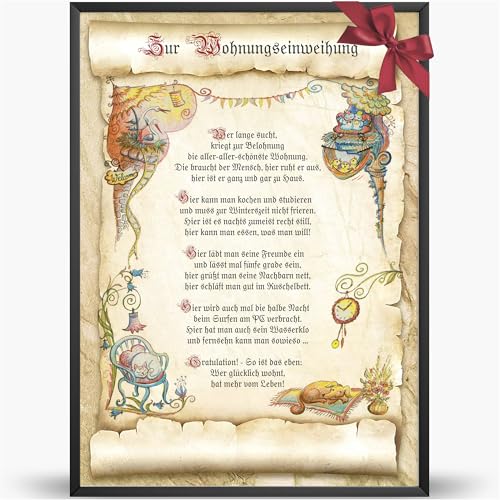 Die Staffelei Geschenkkarte zur Wohnungseinweihung Urkunde A4 / Witziges Gedicht auf hochwertigem Papier/besondere Geschenkidee für die neue Wohnung Die Staffelei Geschenkkarte zur Wohnungseinweihung Urkunde A4 / Witziges Gedicht auf hochwertigem Papier/besondere Geschenkidee für die neue Wohnung von Die Staffelei