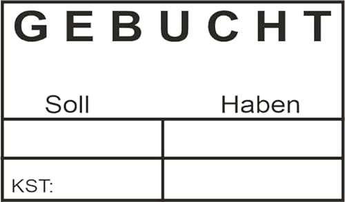 Kontierungsstempel vom Kaufhaus2010 – als Holzstempel mit Stempelkissen– Custom- (55x32 mm) in verschiedenen Ausführungen, Büro, Buchungsstempel, Firmenstempel von Die Stempel GmbH