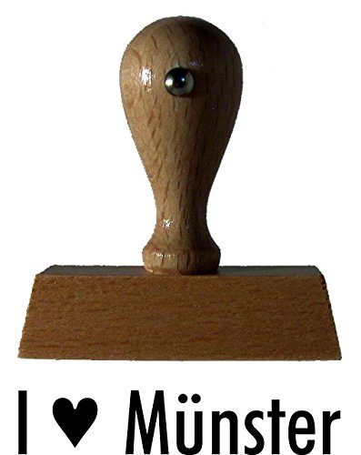 Sprüche-Stempel/Holzstempel I love Münster vom Kaufhaus2010 von Die Stempel GmbH
