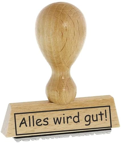 Sprüche-Stempel/Holzstempel alles wird gut vom Kaufhaus2010 von Die Stempel GmbH