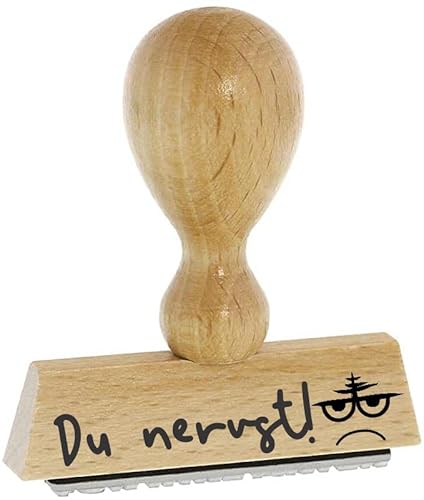 Sprüche-Stempel – Du nervst - von Kaufhaus 2010 aus Holz & Gummi, zum Bestempeln von Schriftstücken aller Art, Gruß- und Glückwunschkarten, Textilien und vieles mehr. Sprüche-Stempel – Du nervst - von Kaufhaus 2010 aus Holz & Gummi, zum Bestempeln von Schriftstücken aller Art, Gruß- und Glückwunschkarten, Textilien und vieles mehr. von Die Stempel GmbH
