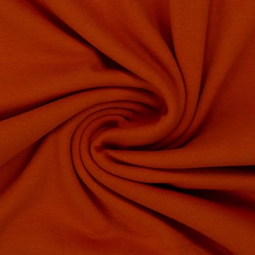 Bündchen HEIKE von Swafing | uni | glatt | Farbpalette 2024/2025 | Ökotex | Meterware | ab 25cm (712 terracotta) von Die Stofftante