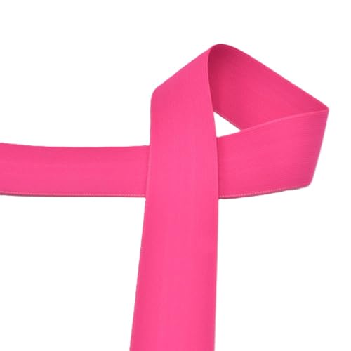 Die Stofftante Gummiband 40 mm breit | farbig | ab 1 m | Meterware (fuchsia) von Die Stofftante