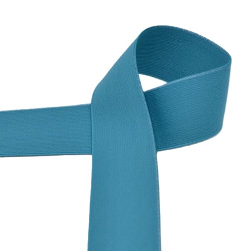 Die Stofftante Gummiband 40 mm breit | farbig | ab 1 m | Meterware (petrol) von Die Stofftante