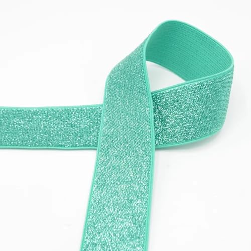 Die Stofftante Gummiband Glitzer 40 mm | Mint, Bunt & Glitzernd | 55% Latex, 25% Polyester, 20% Lurex | 40 mm breit, 1 m lang | Perfekt für Röcke und Hosen | Alle Gelegenheiten, Alltag Die Stofftante Gummiband Glitzer 40 mm | Mint, Bunt & Glitzernd | 55% Latex, 25% Polyester, 20% Lurex | 40 mm breit, 1 m lang | Perfekt für Röcke und Hosen | Alle Gelegenheiten, Alltag von Die Stofftante