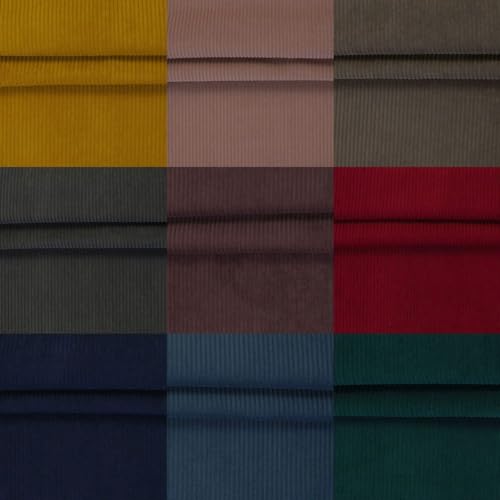 Die Stofftante Polsterstoff Möbelstoff Samt-Cord | Cordoptik | für Homedeko & Polster | Abriebfestigkeit >60.000 Zyklen | 10 Farben (Altrosa) von Die Stofftante
