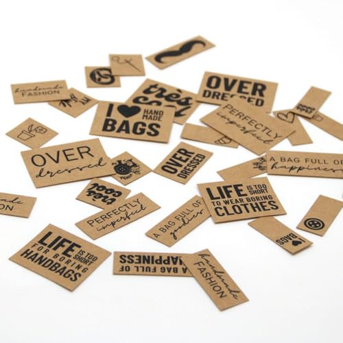 Die Stofftante SNAPPAP Label Bogen | DIY Labels für Bekleidung (Fashion 40 Labels) von Die Stofftante