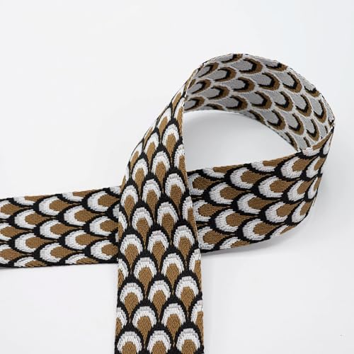 Doppelseitig gewebtes Gurtband Doubleface – 50 mm breit – 100% Polyester, Meterware ab 1 m – Strapazierfähiges Taschengurtband für Rucksäcke, Taschen & DIY, 6 Farben (black) von Die Stofftante
