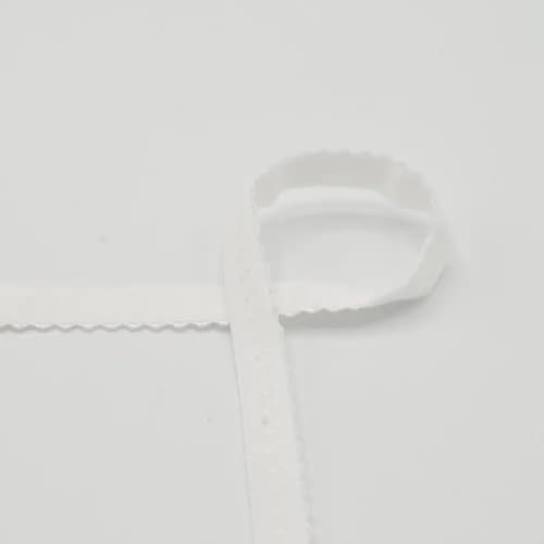 Elastisches Einfaßband | Schrägband | Gummiband für Unterwäsche | 12 mm | viele Farben | Preis gilt für 2 m | Meterware (ecru) von Die Stofftante
