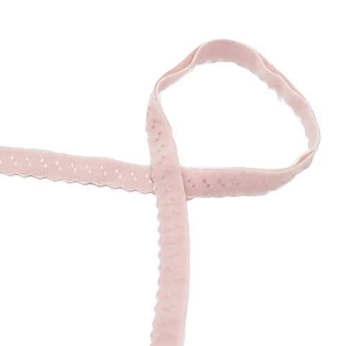 Elastisches Einfaßband | Schrägband | Gummiband für Unterwäsche | 12 mm | viele Farben | Preis gilt für 2 m | Meterware (powder) von Die Stofftante