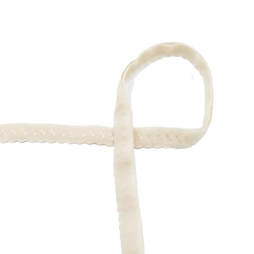 Elastisches Einfaßband | Schrägband | Gummiband für Unterwäsche | 12 mm | viele Farben | Preis gilt für 2 m | Meterware (sand) von Die Stofftante