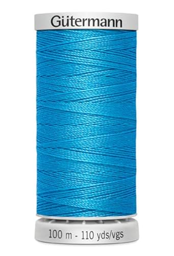 Gütermann Garn M782 Extra Stark Nähgarn Polyester 100m Nähmaschinengarn für alle stark beanspruchten Nähte (197 aqua) von Die Stofftante