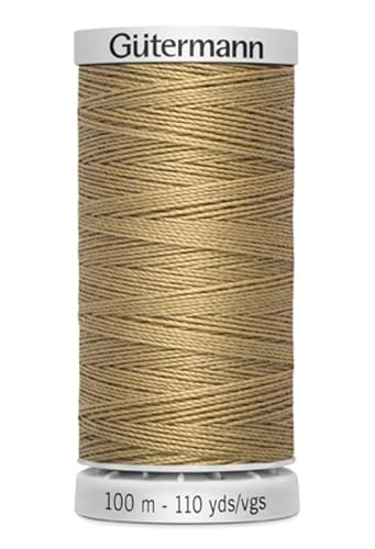 Gütermann Garn M782 Extra Stark Nähgarn Polyester 100m Nähmaschinengarn für alle stark beanspruchten Nähte (265 dunkelbeige) von Die Stofftante
