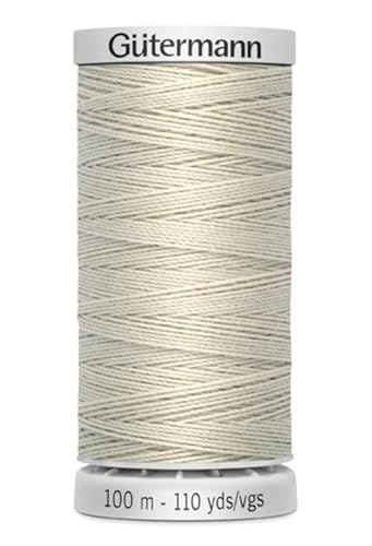 Gütermann Garn M782 Extra Stark Nähgarn Polyester 100m Nähmaschinengarn für alle stark beanspruchten Nähte (299 naturel) von Die Stofftante