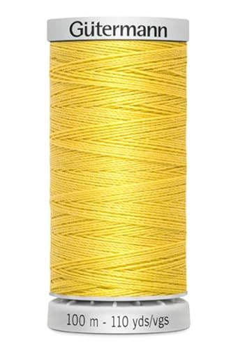 Gütermann Garn M782 Extra Stark Nähgarn Polyester 100m Nähmaschinengarn für alle stark beanspruchten Nähte (327 gelb) von Die Stofftante