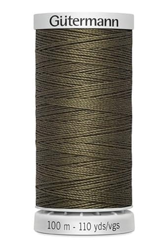 Gütermann Garn M782 Extra Stark Nähgarn Polyester 100m Nähmaschinengarn für alle stark beanspruchten Nähte (oliv) von Die Stofftante