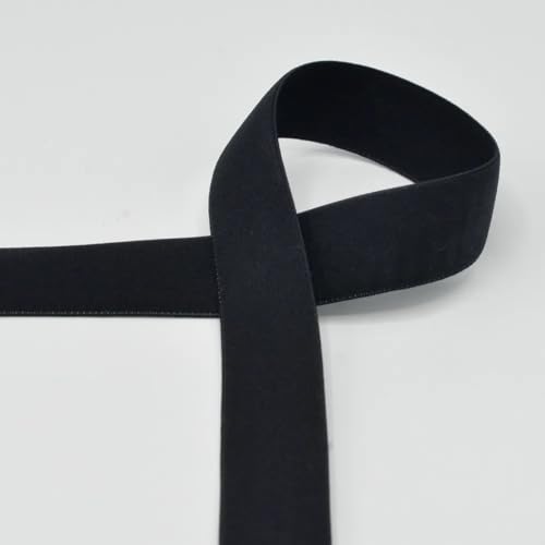 Gummiband 25 mm breit | farbig | ab 2 m | Meterware (schwarz) von Die Stofftante