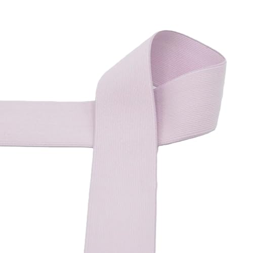 Gummiband 40 mm breit | farbig | 1m und 2m Längen | keine Meterware (baby rose, 2 Meter) von Die Stofftante