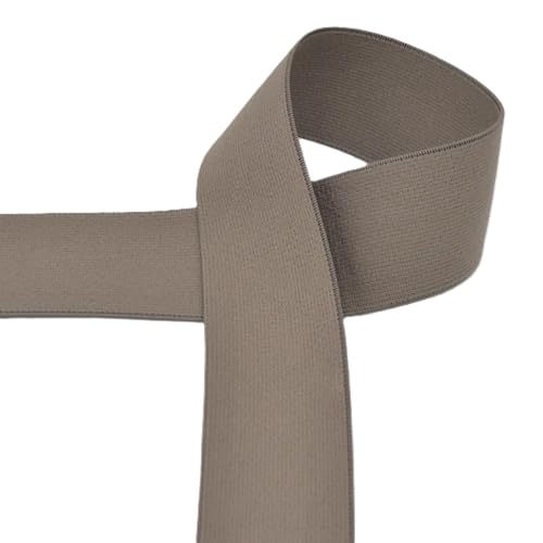 Die Stofftante Gummiband 40 mm breit | farbig | ab 1 m | Meterware (taupe) von Die Stofftante