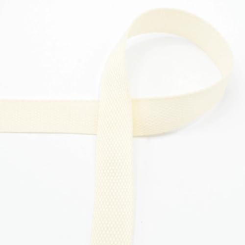 Gurtband | 25mm | Taschengurtband | Polyester | Meterware (offwhite) von Die Stofftante