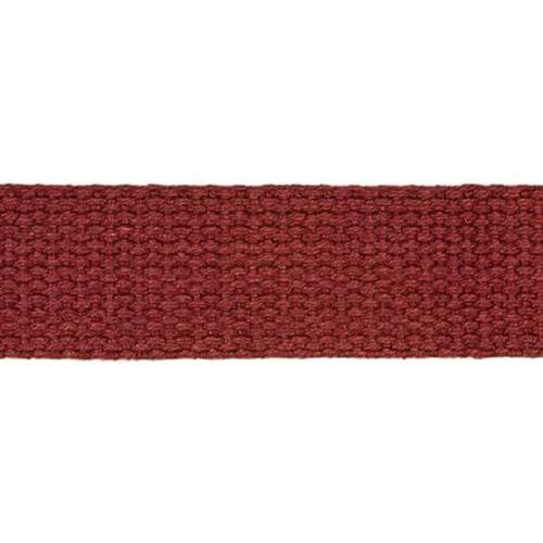 Gurtband 30mm für Taschen Taschengurtband | 100% Baumwolle | 30 mm breit | viele Farben | Meterware (dunkelrot) von Die Stofftante