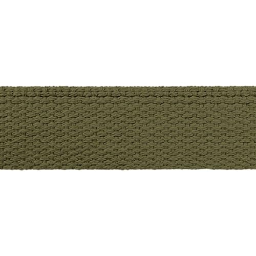 Gurtband 30mm für Taschen Taschengurtband | 100% Baumwolle | 30 mm breit | viele Farben | Meterware (olivgrün) von Die Stofftante