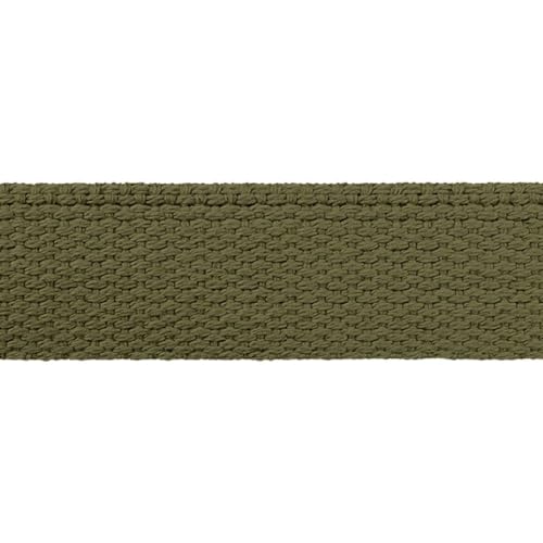 Gurtband 30mm für Taschen Taschengurtband | 100% Baumwolle | 30 mm breit | viele Farben | Meterware (olivgrün) von Die Stofftante