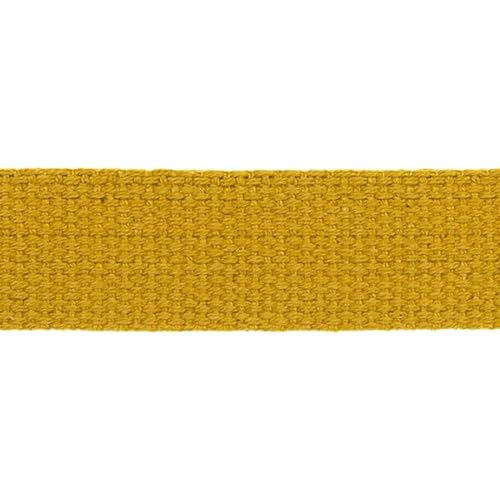 Gurtband 30mm für Taschen Taschengurtband | 100% Baumwolle | 30 mm breit | viele Farben | Meterware (senf) von Die Stofftante