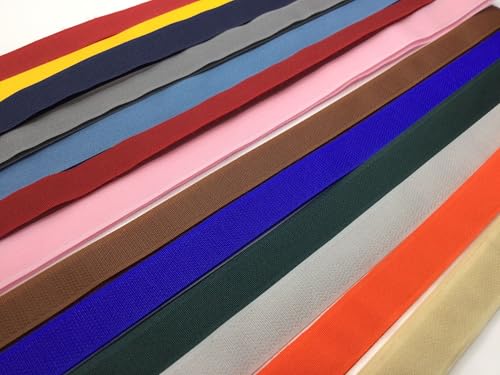 Klettband Klettverschluss zum Nähen Haken- und Flauschband 20 mm breit | für Nähprojekte, Heimwerker, Kabelmanagement | breites Klettband | bunt | 5 Farben im Set | Klettbandrollen (Set 2) von Die Stofftante