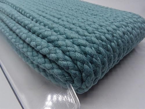 Kordel Hoodiekordel 8mm Baumwolle | ab 1 m | Meterware | viele Farben (Aqua) von Die Stofftante