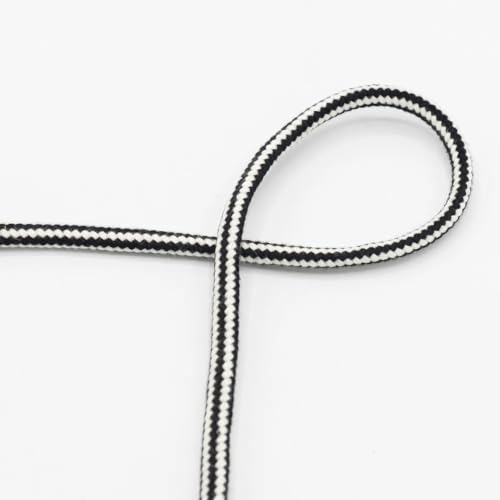 Kordel Rundkordel 8mm | Baumwolle | Meterware (Black) von Die Stofftante