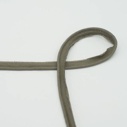 Paspelband Baumwolle, uni, 15mm | ab 2 m | Meterware (khaki) von Die Stofftante