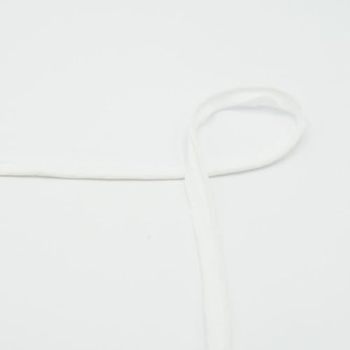 Paspelband Baumwolle, uni, 15mm | ab 2 m | Meterware (weiß) von Die Stofftante