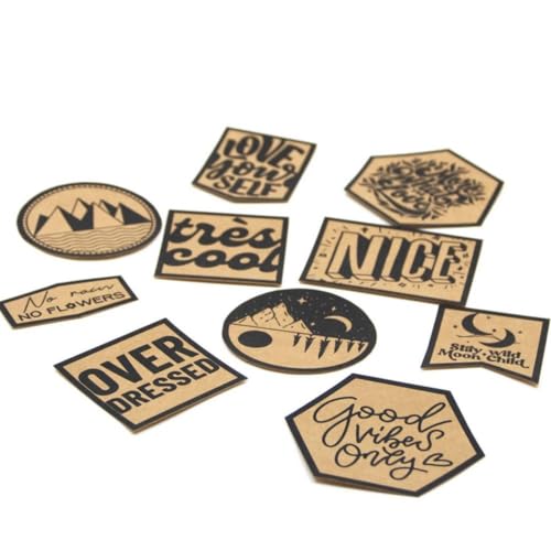 SNAPPAP Label Bogen | verschiedene Designs | DIY Labels für Bekleidung (Bold (10 Labels)) von Die Stofftante