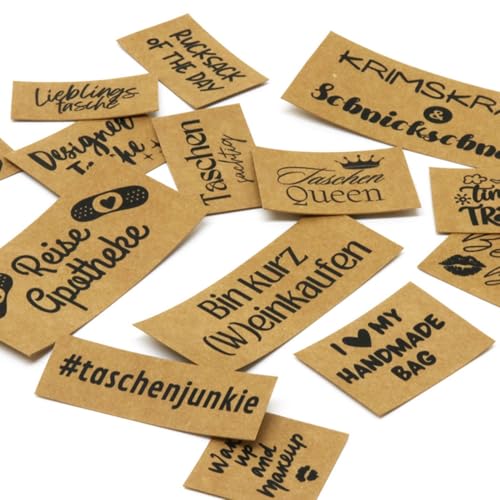 SNAPPAP Label Bogen | verschiedene Designs | DIY Labels für Bekleidung (Taschenedition (19 Labels)) von Die Stofftante