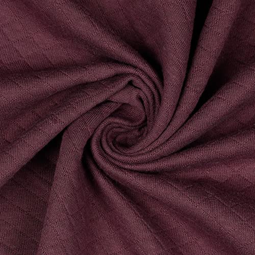 Steppjersey Waffeljersey Quilt Steppstoff | Ökotex | 50 x 150 cm | Meterware (old purple 040) von Die Stofftante