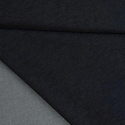 Stoff Jeansstoff Jeans | 270 g/m2 | Meterware | ab 50x150cm | für Bekleidung (dark blue) von Die Stofftante