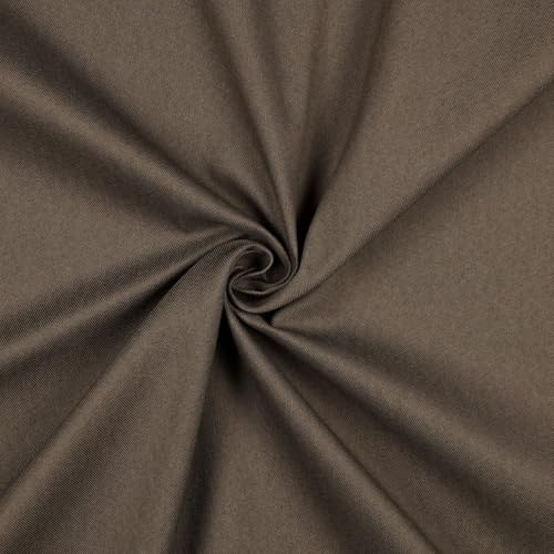 Stoff Jeansstoff Jeans | 270 g/m2 | Meterware | ab 50x150cm | für Bekleidung (taupe) von Die Stofftante