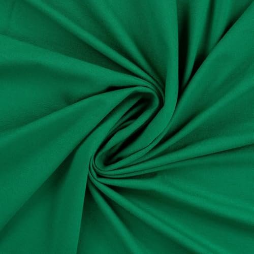 Viskosejersey uni – Meterware ab 50 cm – weich fließender Jersey-Stoff für Bekleidung – Öko-Tex Standard 100 – elastischer Viskose-Stoff zum Nähen von Kleidung, Shirts & Mode (grass) von Die Stofftante